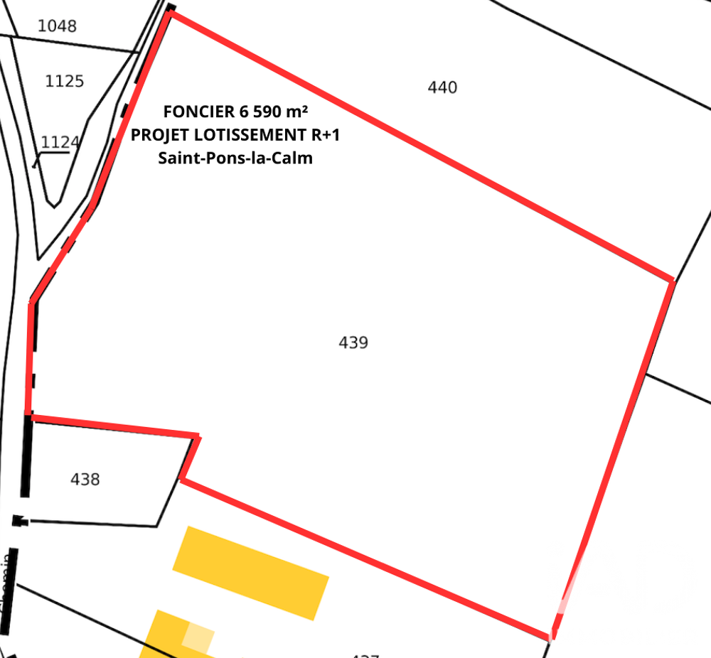 Vente Terrain Vente Terrain à bâtir 6 590 m&sup2; Saint-pons-la-calm