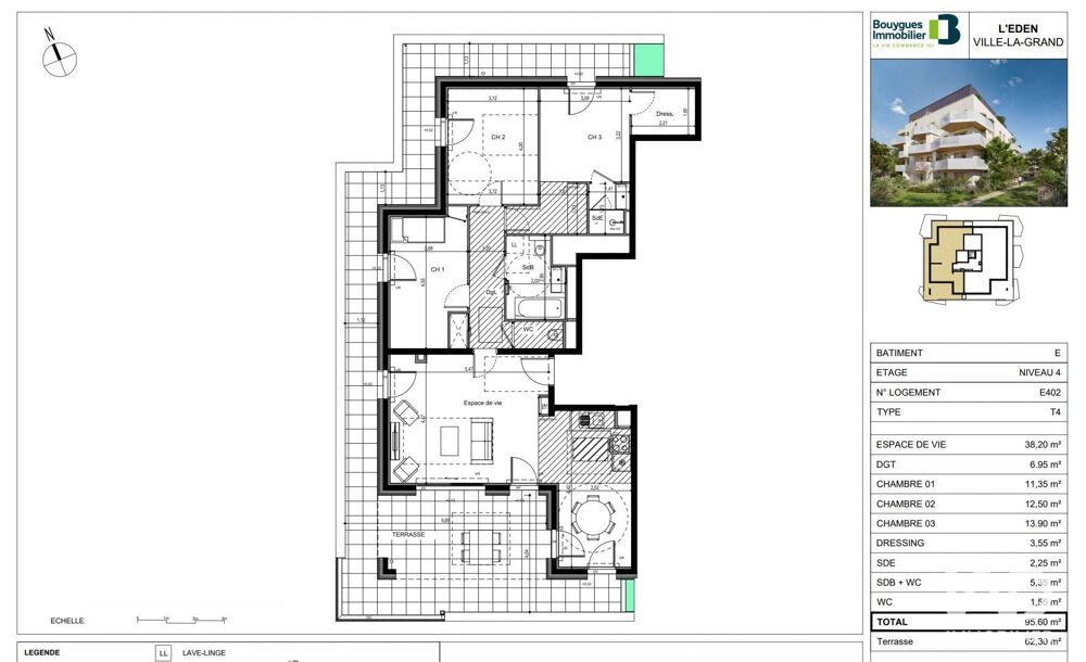 Vente Appartement 4 pièces