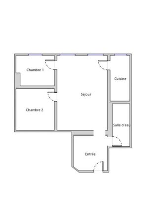  Appartement à vendre 2 pièces 44 m²