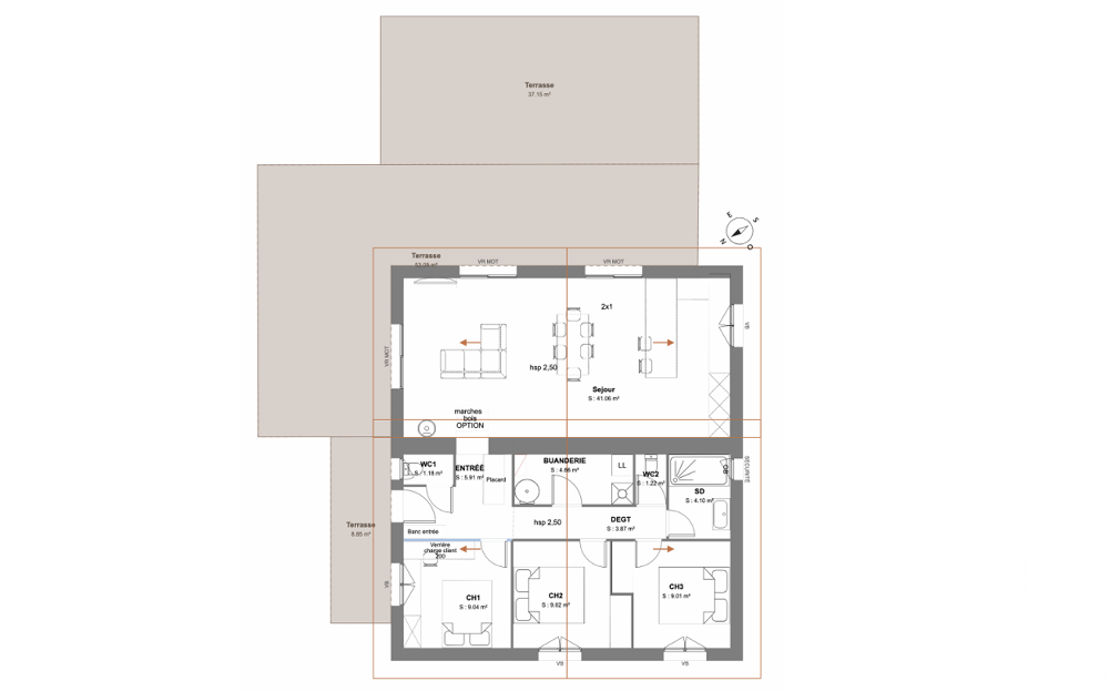 Vente Terrain Vente Terrain à bâtir 814 m&sup2; Saint-pierre-d'irube