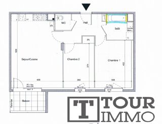  Appartement � vendre 3 pi�ces 62 m�