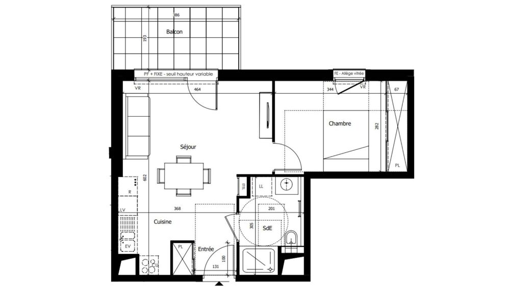 Vente Appartement 2 pièces