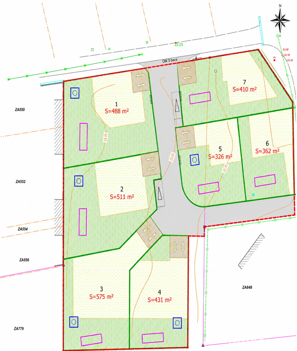 Vente Terrain Vente Terrain à bâtir 511 m&sup2; Ploudalmézeau