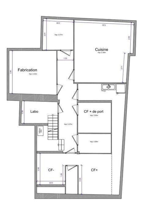   Vente Murs commerciaux 190 m&sup2; 