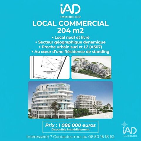   Vente Boutique/Local commercial 204 m&sup2; 