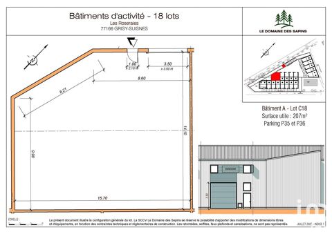   Vente Local d'activités 207 m&sup2; 