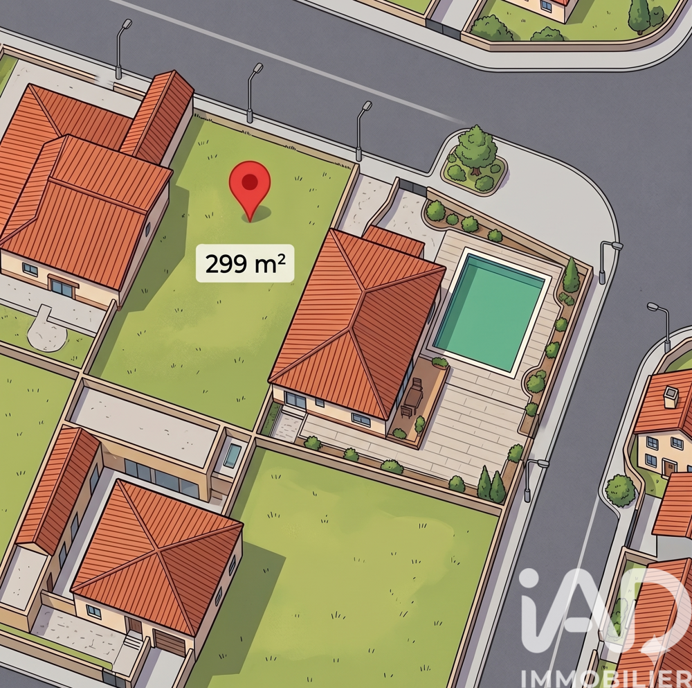 Vente Terrain Vente Terrain 299 m&sup2; Tresserre