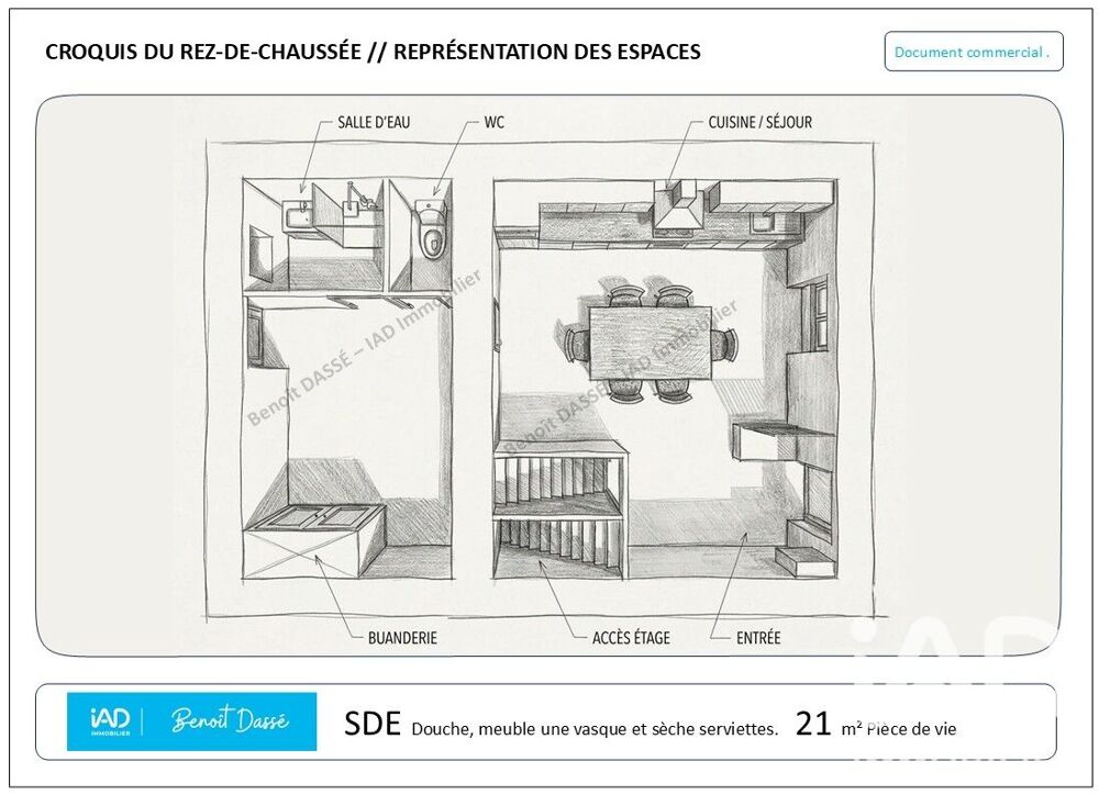 Vente Maison/villa 3 pièces