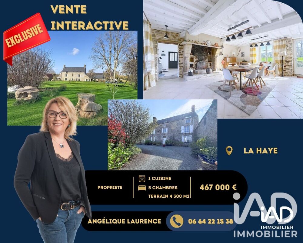 vente Maison - 10 pièce(s) - 290 m² La Haye-du-Puits (50250)