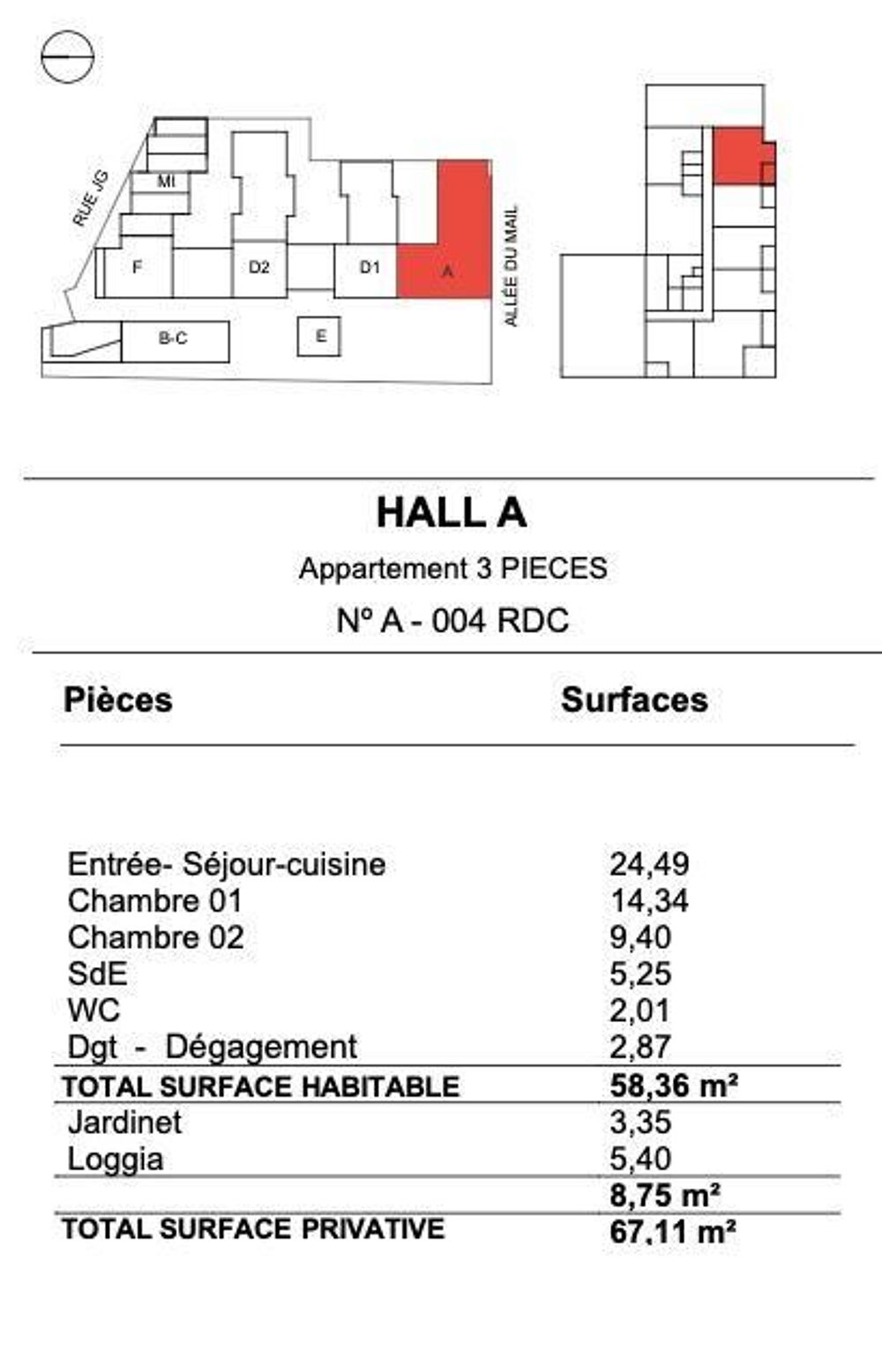 Vente Appartement Vente Appartement 3 pièces La rochelle