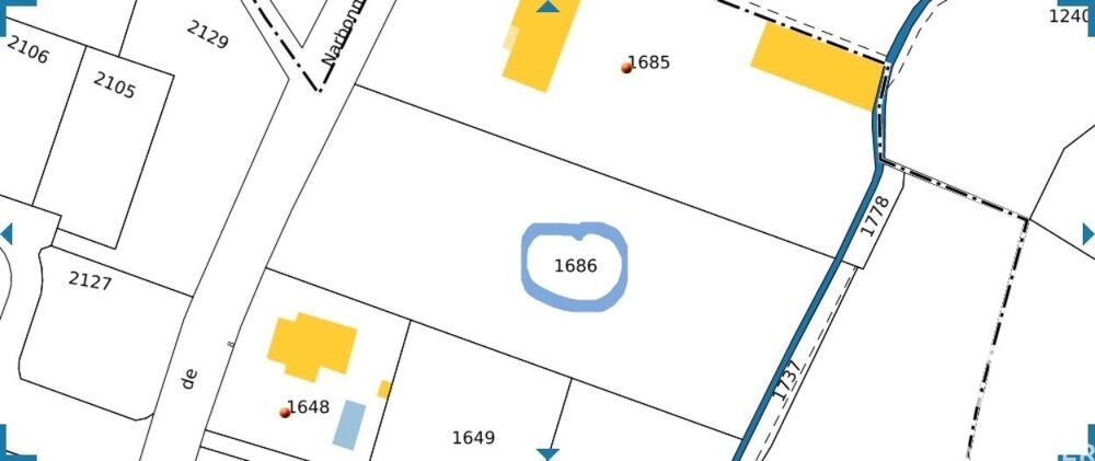 Vente Terrain Vente Terrain 2 695 m&sup2; Thézan-des-corbières
