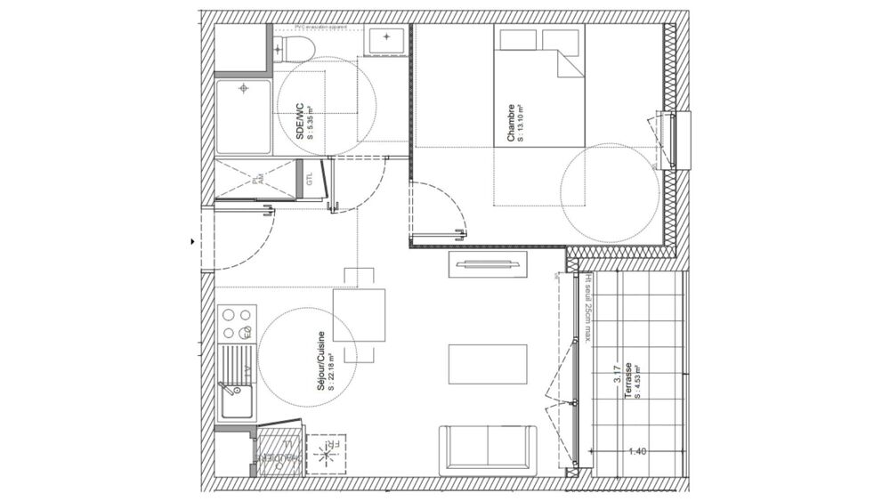 Vente Appartement 2 pièces