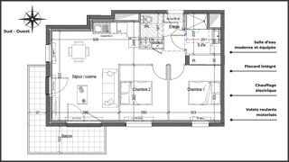  Appartement à vendre 3 pièces 55 m²