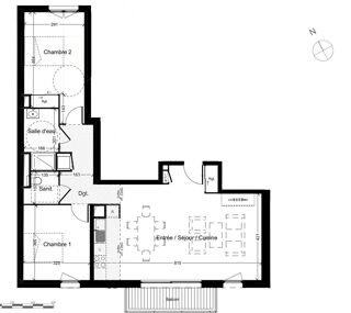  Appartement à vendre 3 pièces 77 m²