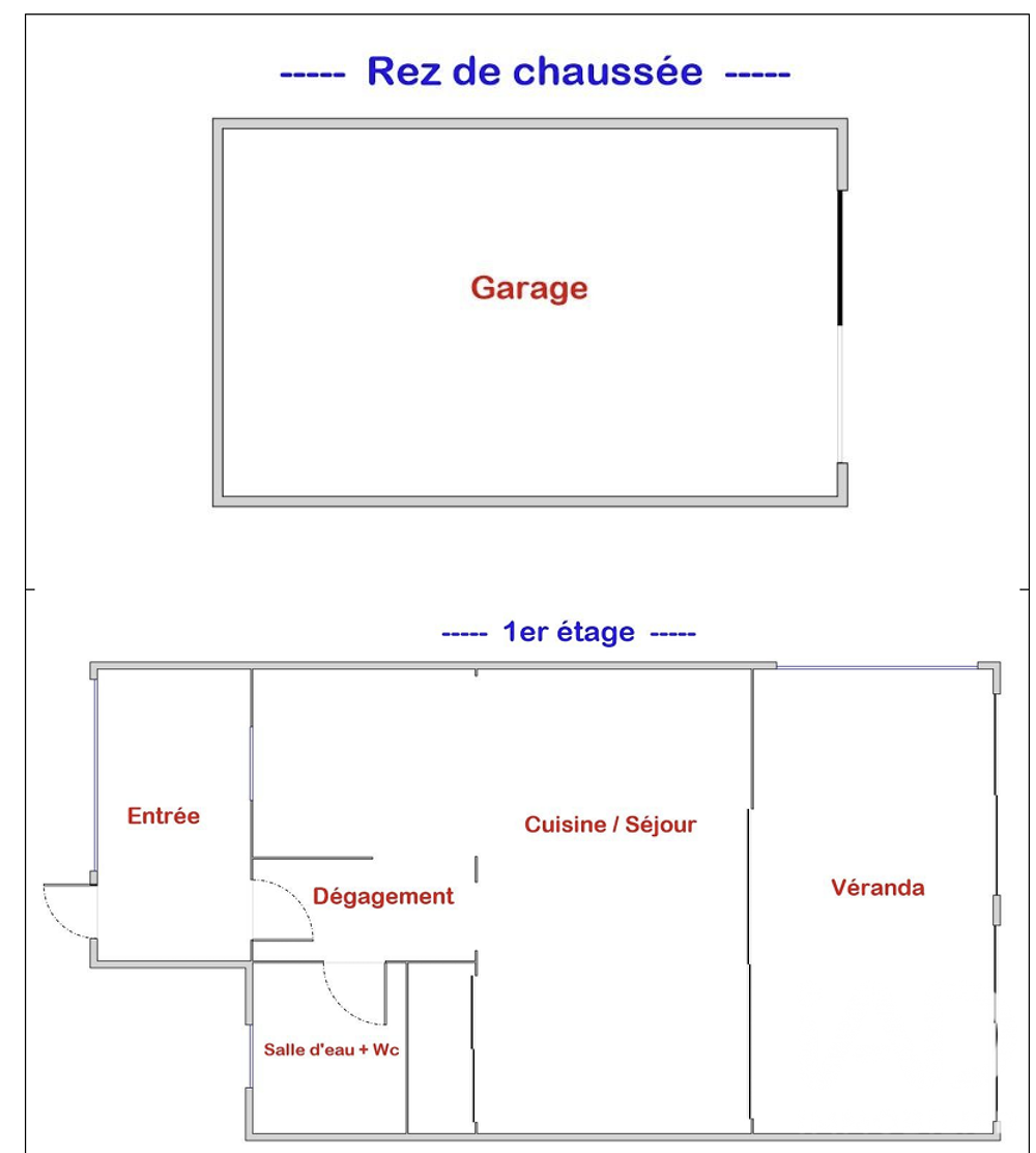 vente Maison - 1 pièce(s) - 47 m² Galan (65330)