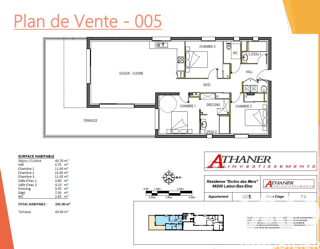  Appartement � vendre 4 pi�ces 102 m�