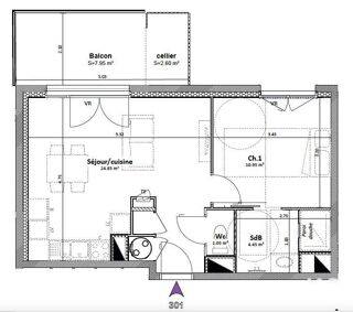  Appartement à vendre 2 pièces 42 m²