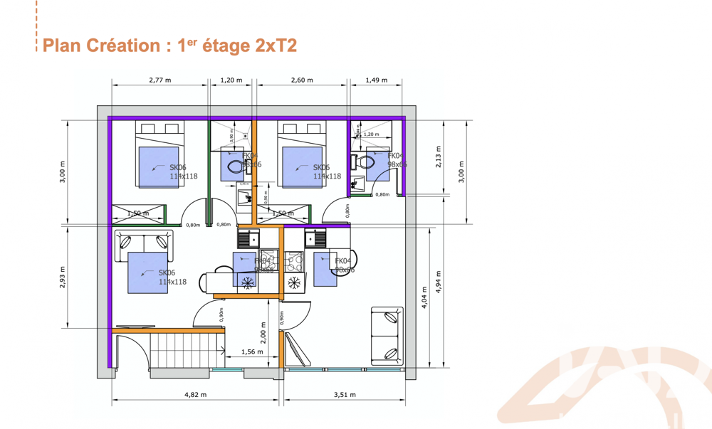 Vente Immeuble Vente Immeuble 116 m&sup2; Cholet