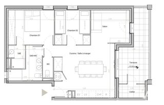  Appartement à vendre 3 pièces 67 m²