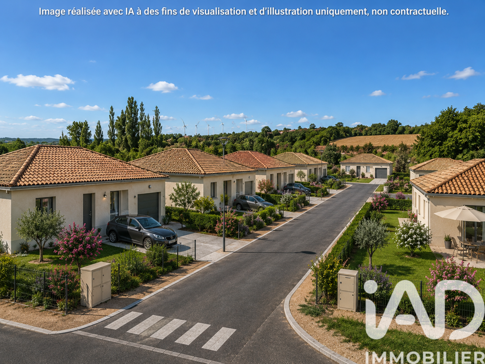 Vente Terrain Vente Terrain à bâtir 858 m&sup2; Montegut - lauragais