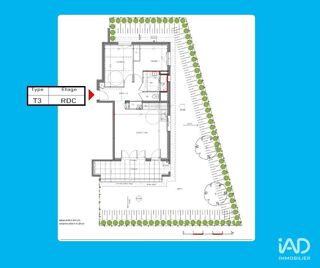  Appartement � vendre 3 pi�ces 66 m�