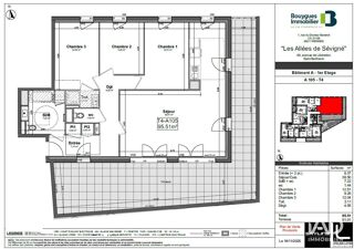  Appartement à vendre 4 pièces 95 m²