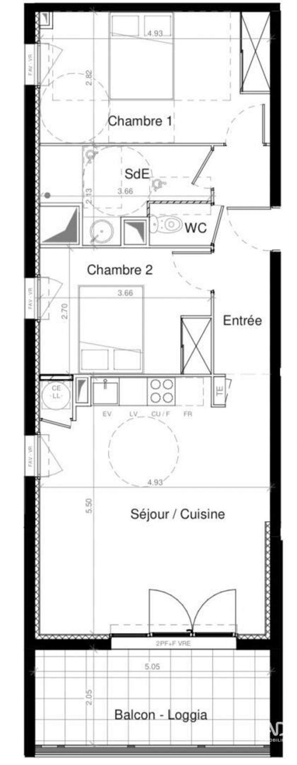 Vente Appartement 3 pièces