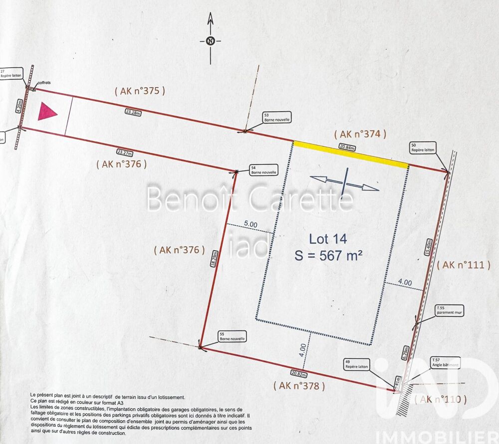Vente Terrain Vente Terrain à bâtir 567 m&sup2; Salses-le-château