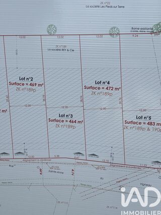  Terrain à vendre 483 m²