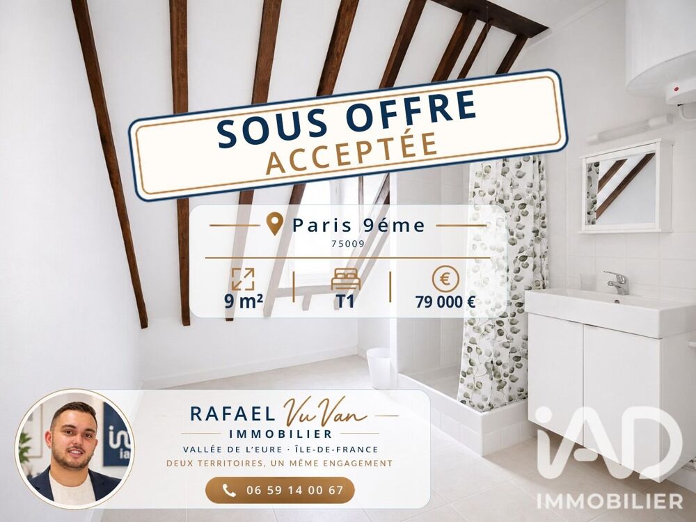 Vente Appartement Vente Studio 1 pièce Paris 9
