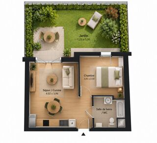  Appartement à vendre 2 pièces 40 m²