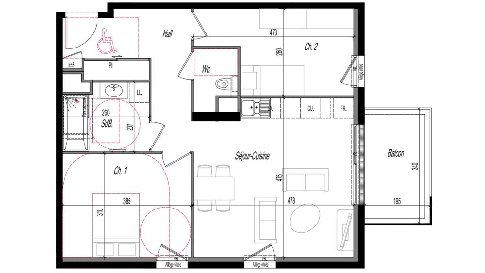 Vente Appartement 3 pièces