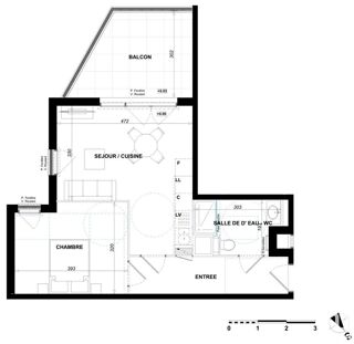  Appartement à vendre 2 pièces 44 m²