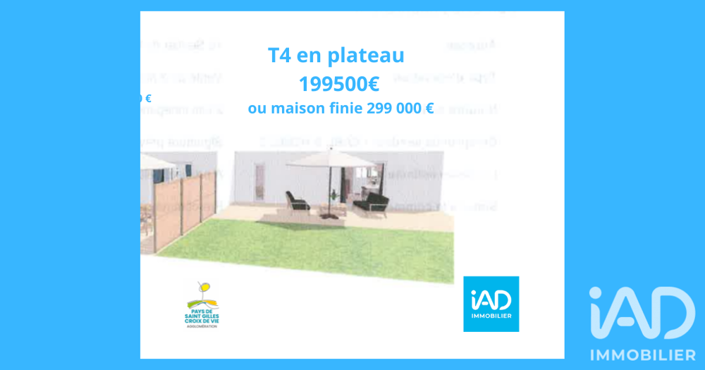 Vente Maison Vente Maison traditionnelle 4 pièces Saint-hilaire-de-riez