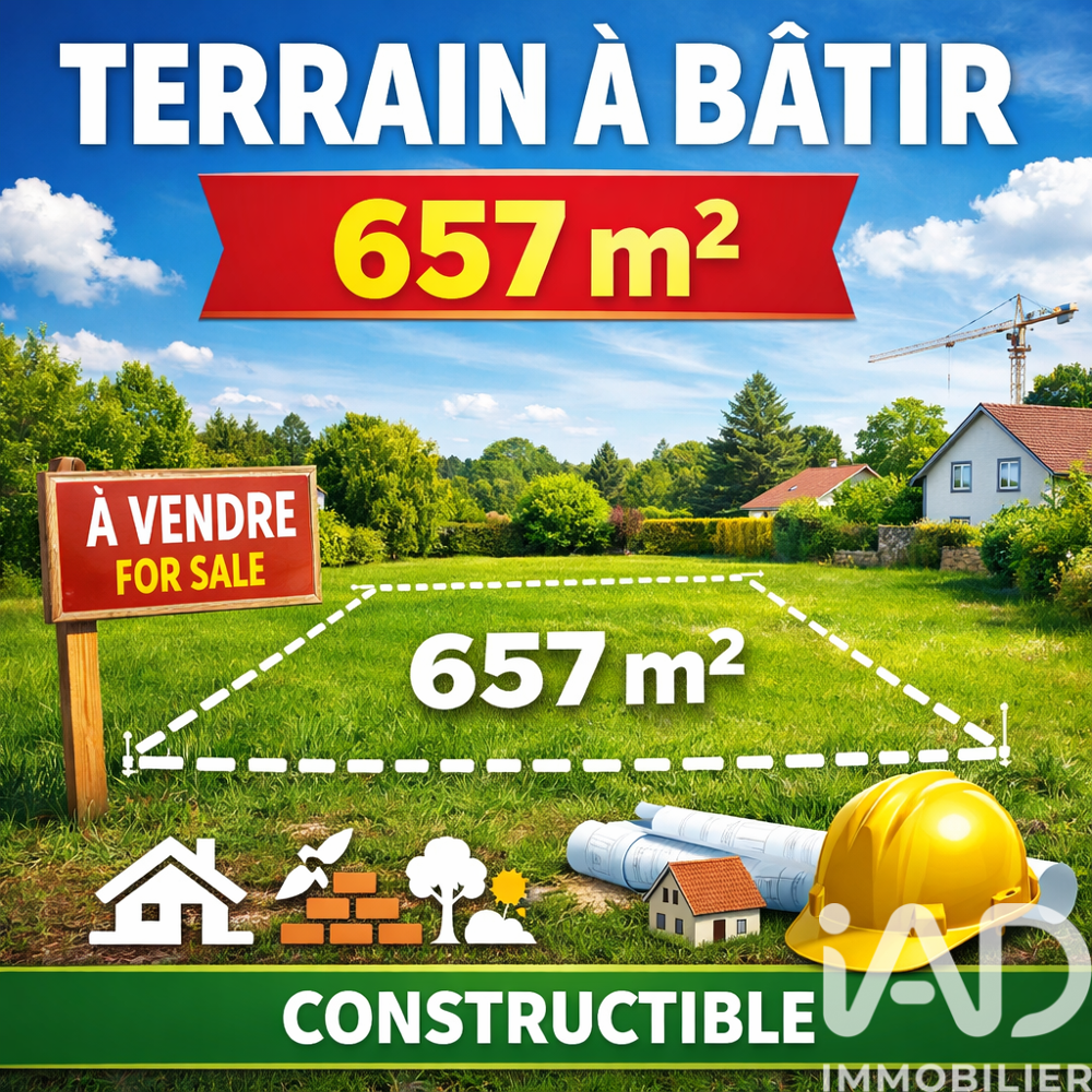 Vente Terrain Vente Terrain à bâtir 657 m&sup2; Corbeil-essonnes