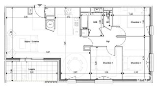  Appartement à vendre 4 pièces 84 m²