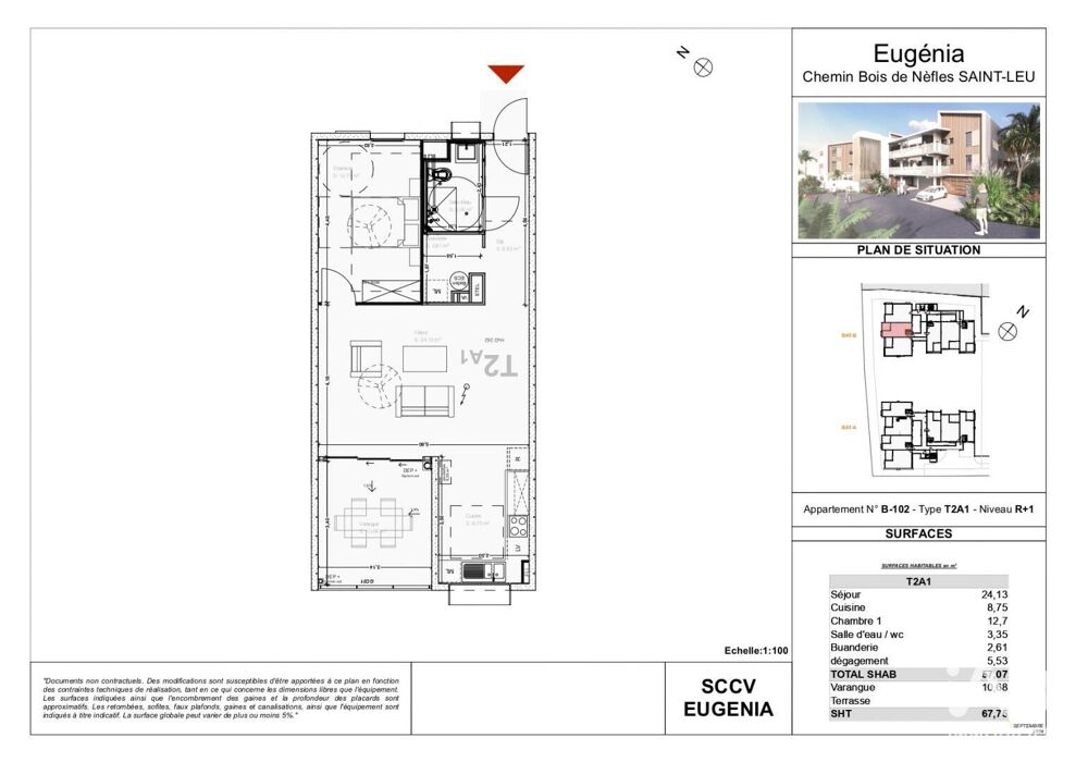 Vente Appartement 2 pièces