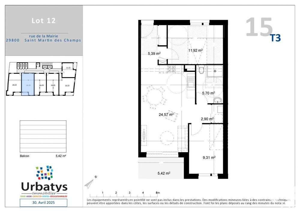 Vente Appartement 3 pièces