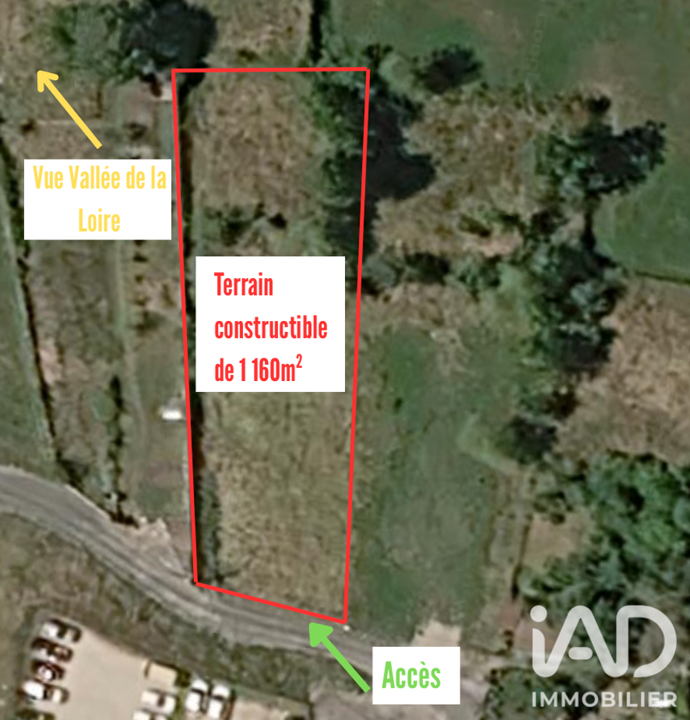 Vente Terrain Vente Terrain à bâtir 1 160 m&sup2; Retournac