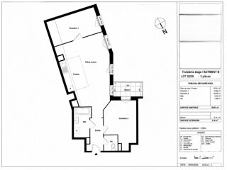  Appartement à vendre 3 pièces 62 m²