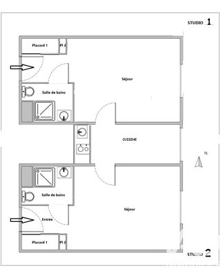  Appartement � vendre 3 pi�ces 38 m�