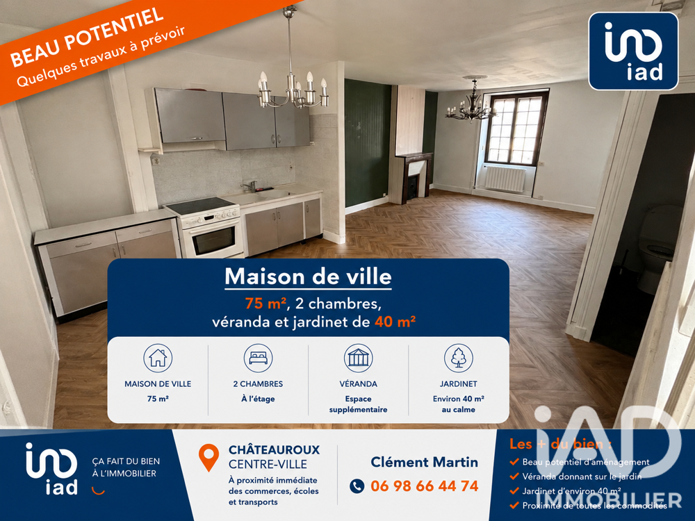 Vente Maison de ville 4 pièces
