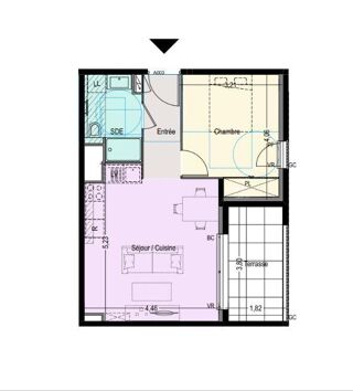  Appartement à vendre 2 pièces 43 m²