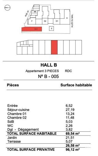 Vente Appartement Vente Appartement 3 pièces La rochelle