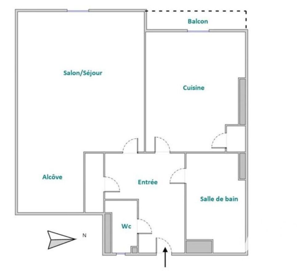 Vente Appartement 2 pièces