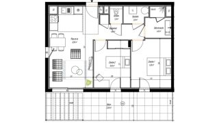  Appartement à vendre 3 pièces 58 m²