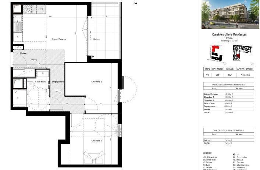 Vente Appartement 3 pièces