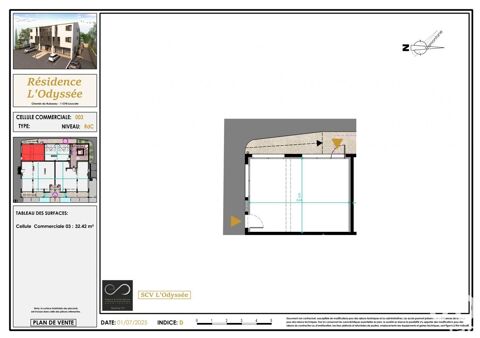   Vente Murs commerciaux 32 m&sup2; 