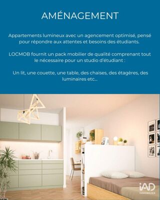  Appartement à vendre 1 pièce 19 m²