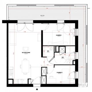  Appartement à vendre 3 pièces 62 m²